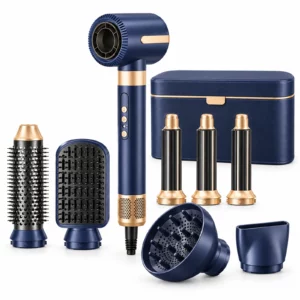Sèche-cheveux styler 7 en 1 Melyss AirPro sur fond blanc